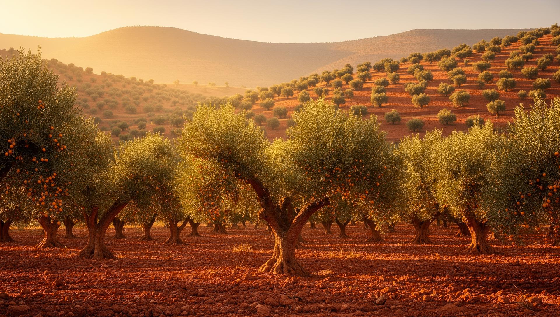 Moroccan argan tree landscape